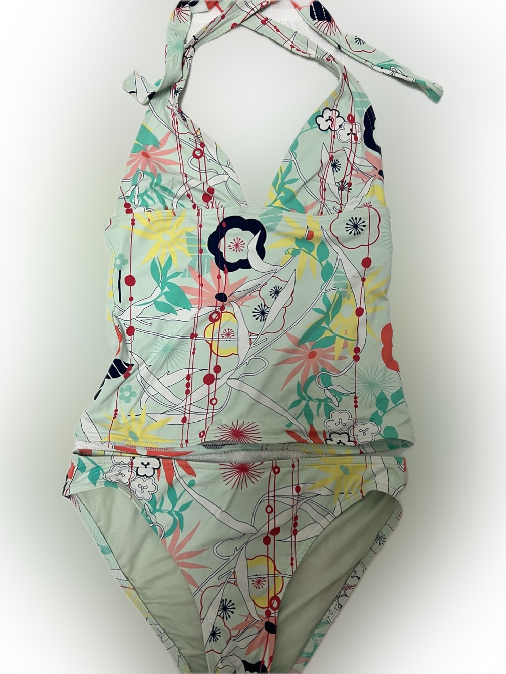 Calvin Klein Womens Tankini Swimsuit with matching coverup skirt